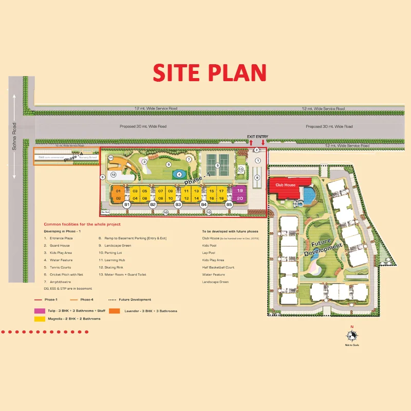 True Habitat Luxe Residency 112 Location Map