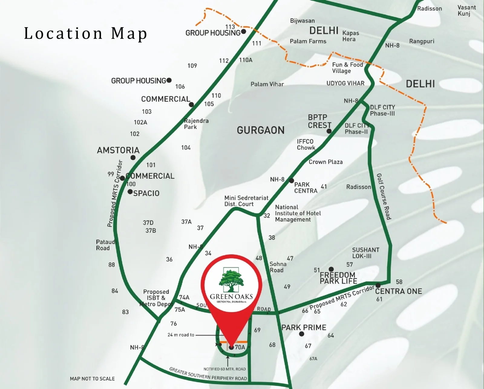 True Habitat Luxe Residency 112 Location Map
