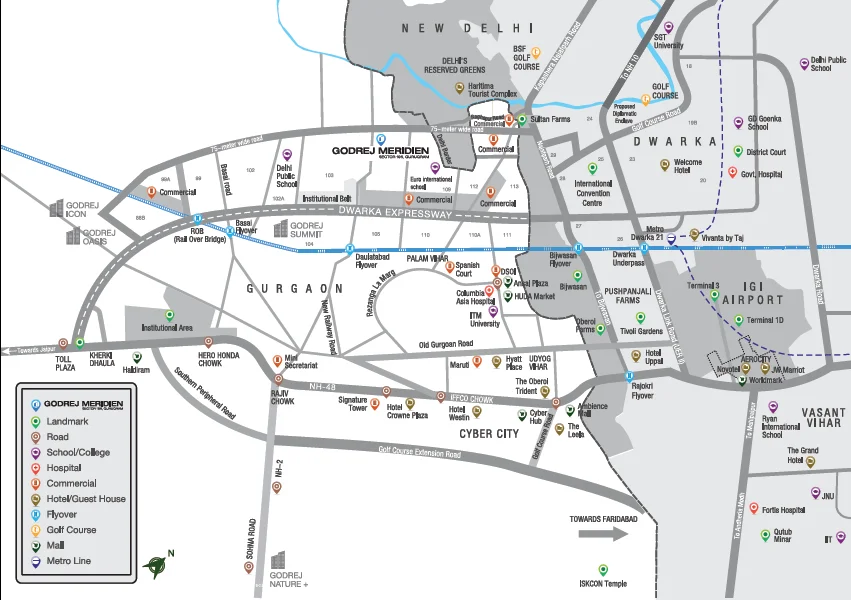 True Habitat Luxe Residency 112 Location Map
