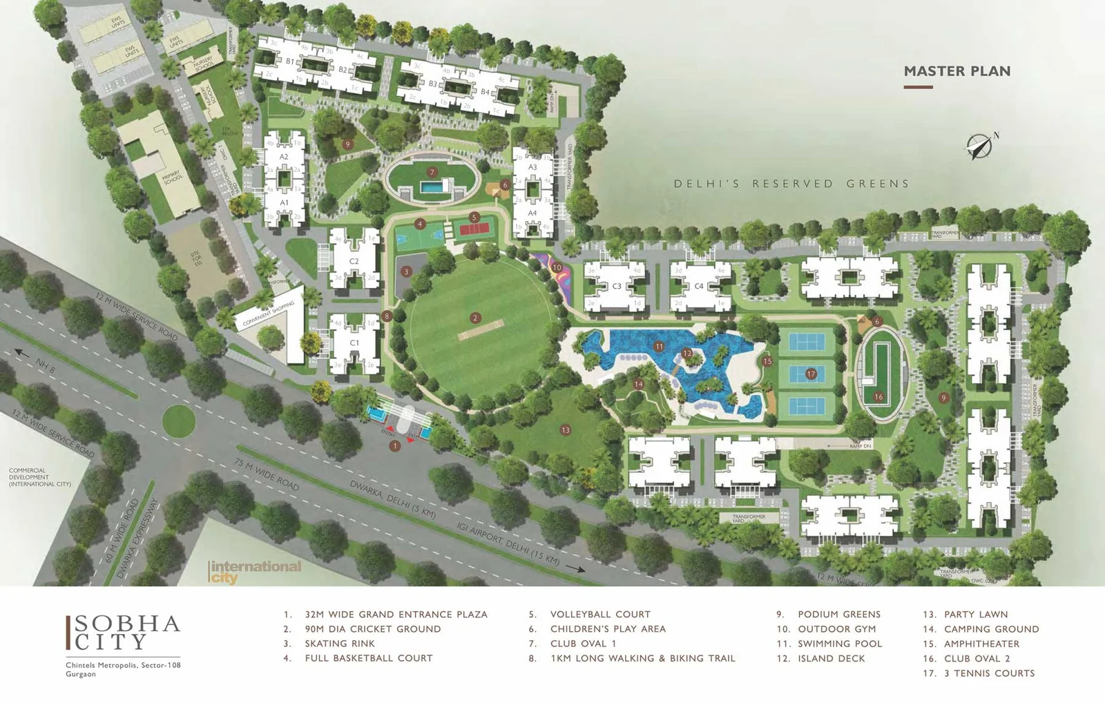 True Habitat Luxe Residency 112 Location Map