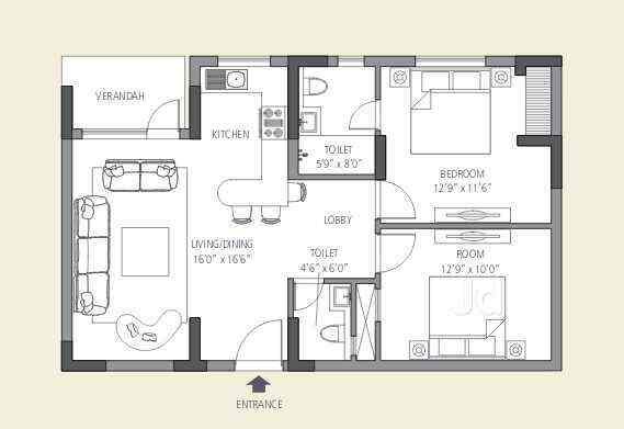 Emaar MGF The Vilas Floor Plan