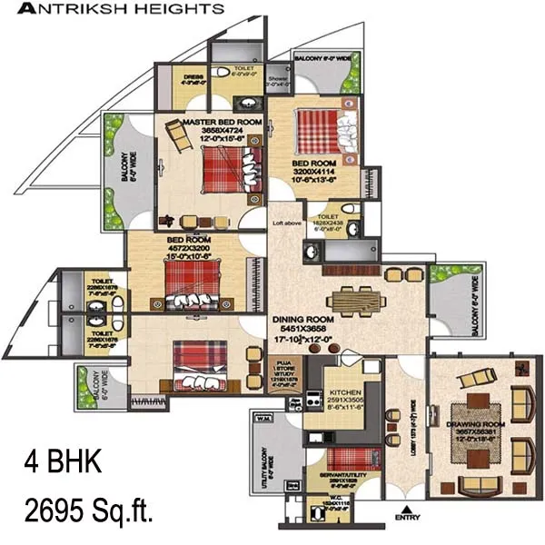 Antriksh Heights Floor Plan