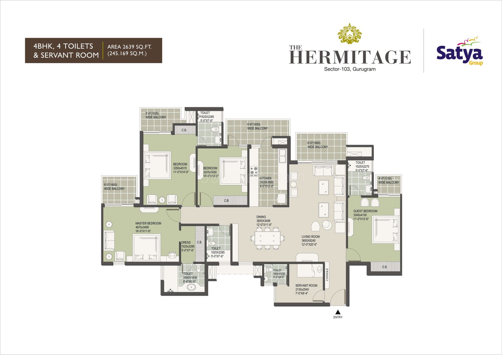 Satya The Hermitage Floor Plan