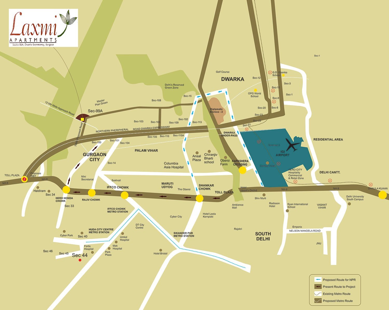 Pareena Laxmi Location