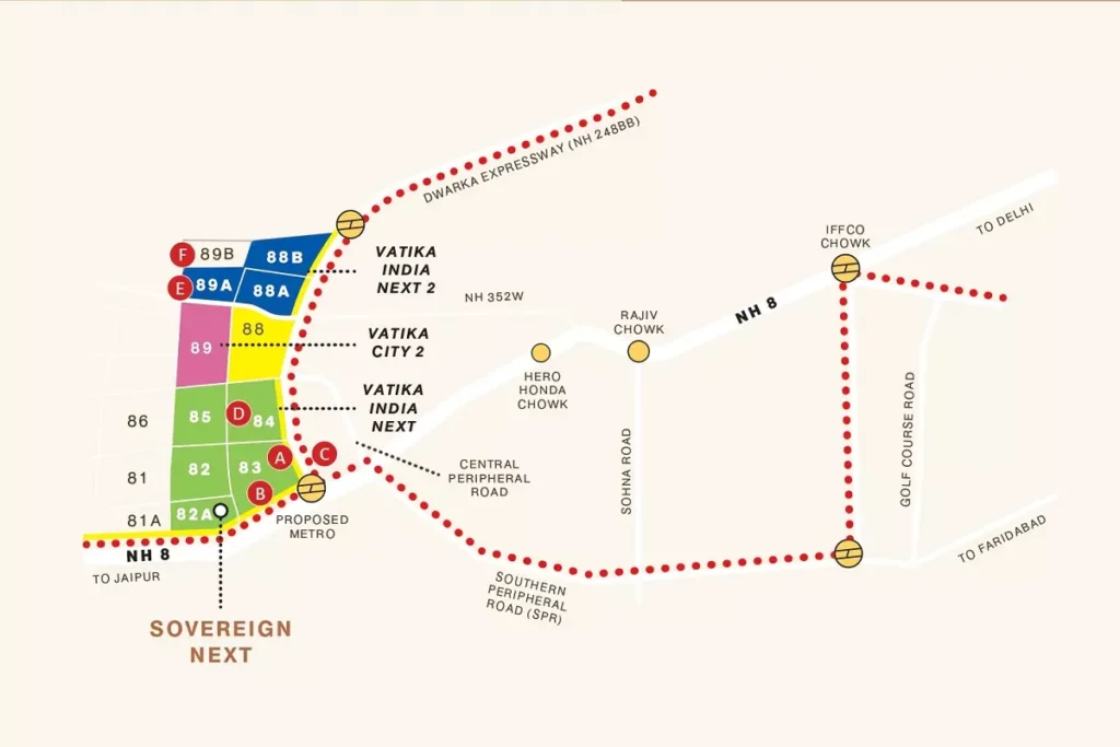 Vatika Sovereign Next Location