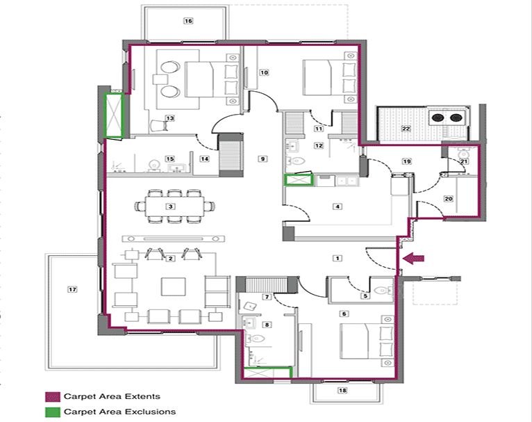 Vatika Sovereign Park Floor Plan