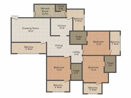CGHS Gurugram Apartment Floor Plan