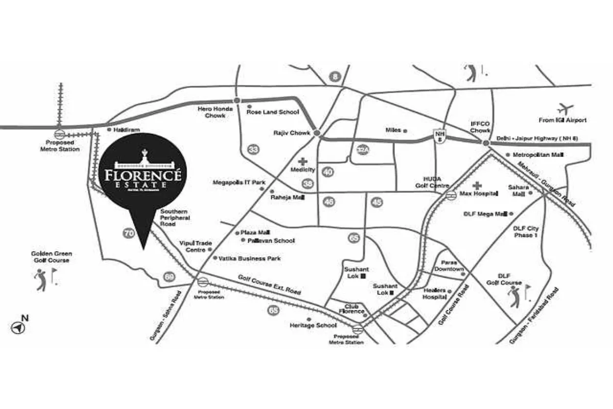 Krrish Florence Estate Location Map