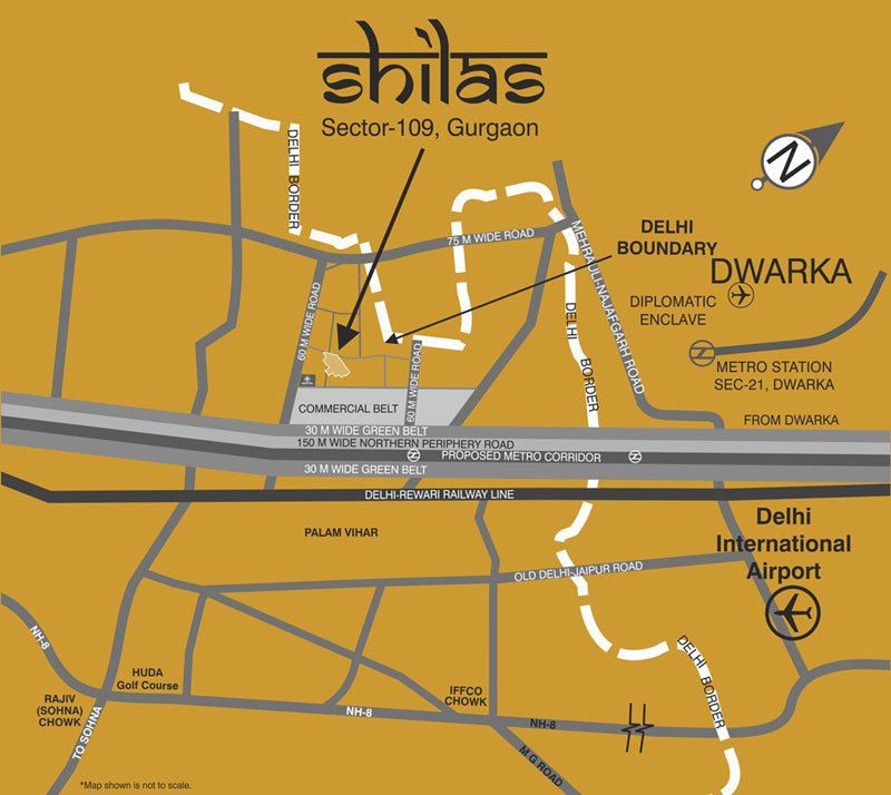 Raheja Shilas Location Map